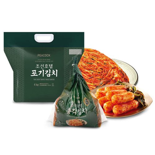 피코크 조선호텔 김치 포기김치 4kg + 총각김치 1.5kg 세트