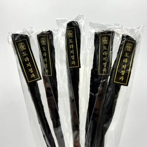 Handcrafted Korean Balloon Flower Root Jelly 수제 도라지 정과 3.5oz 5pcs (100g)